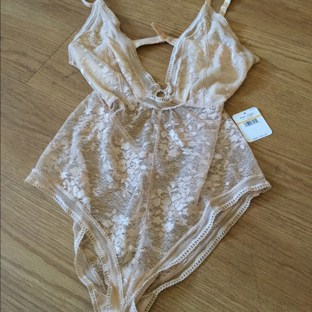 NWT free people lace body suit